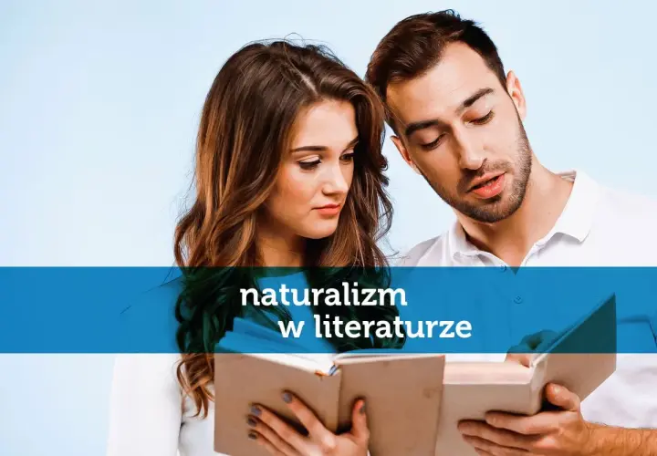 Para czyta książkę, zgłębiając tajniki **naturalizmu** w literaturze.