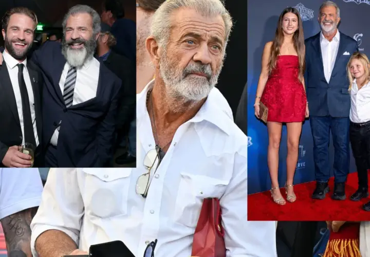 Mel Gibson z córką i synem na czerwonym dywanie. Aktor w towarzystwie swoich dzieci.