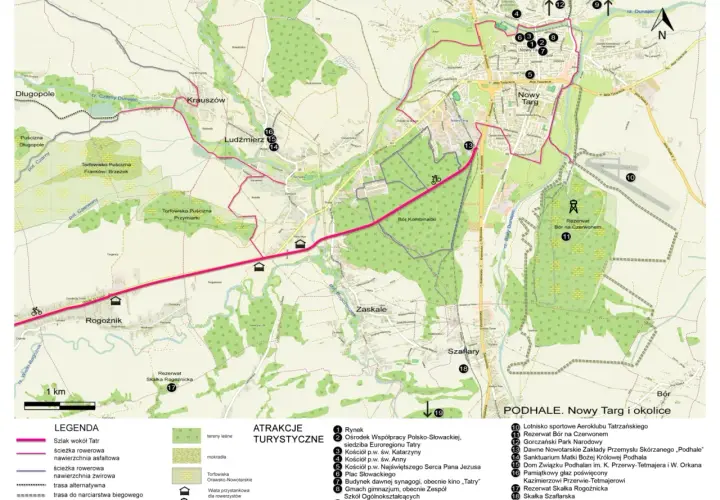 Najlepsze trasy rowerowe w Nowym Targu z mapą i opisami szlaków