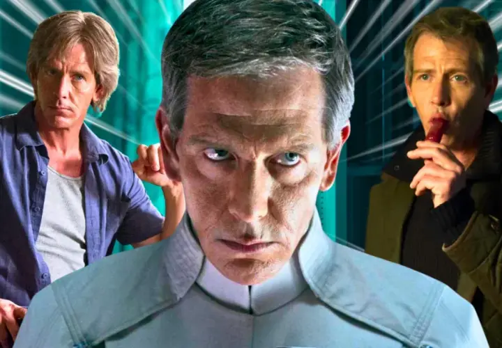 Ben Mendelsohn in tre ruoli diversi, mostrando la sua versatilità nei film e programmi TV.