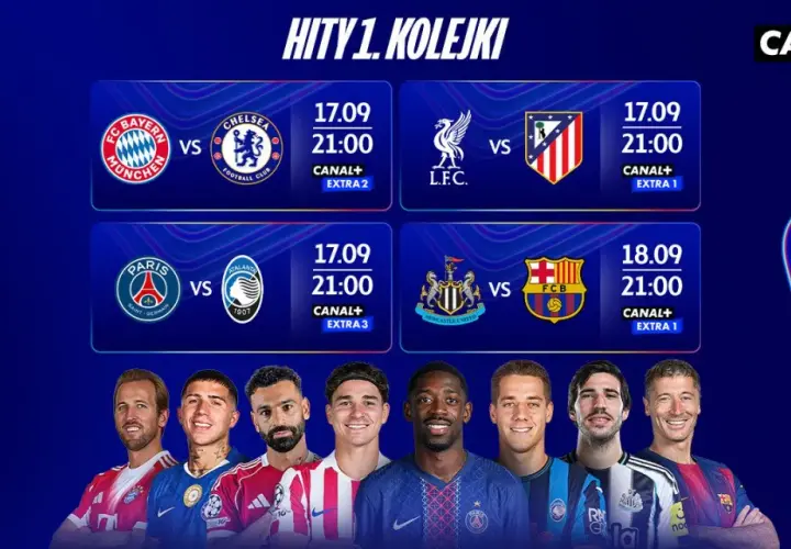 Liga Mistrzów 2025/2026: Gdzie i jak oglądać? CANAL+, TVP za darmo