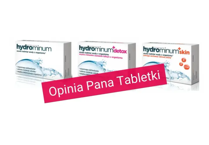 Suplementy Hydrominum, które działają moczopędnie, pomagają usunąć nadmiar wody z organizmu.