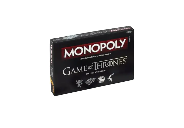 Pudełko kolekcjonerskiej edycji gry Monopoly Gra o Tron.