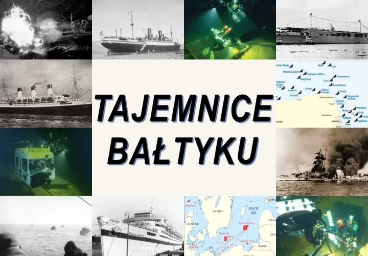 Tajemnice Bałtyku: wraki, okręty, nurkowie i mapa pokazująca, ile ma Bałtyk w najgłębszym miejscu.