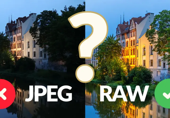 Porównanie zdjęć JPEG i RAW. Zapisując w RAW, możesz zmieścić na 128 GB ile to zdjęć, z lepszą jakością i możliwością edycji.