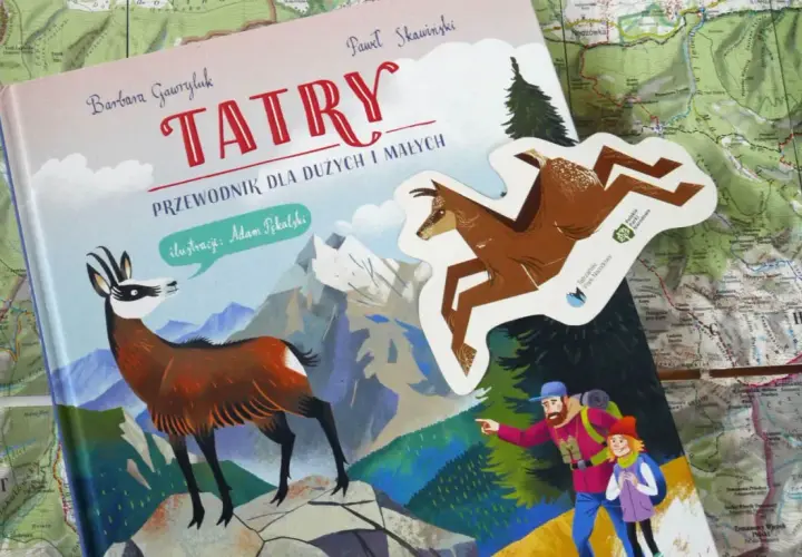 Przewodnik "Tatry" z ilustracjami kozic i turystów to świetny start, by dowiedzieć się, jak zostać taternikiem.