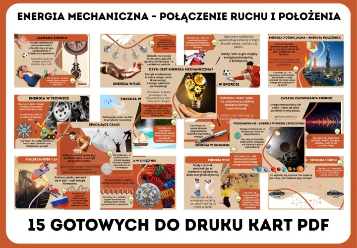 Energia mechaniczna to suma energii ruchu i położenia. Zobacz przykłady jej przemian w sporcie, technice i codziennym życiu.