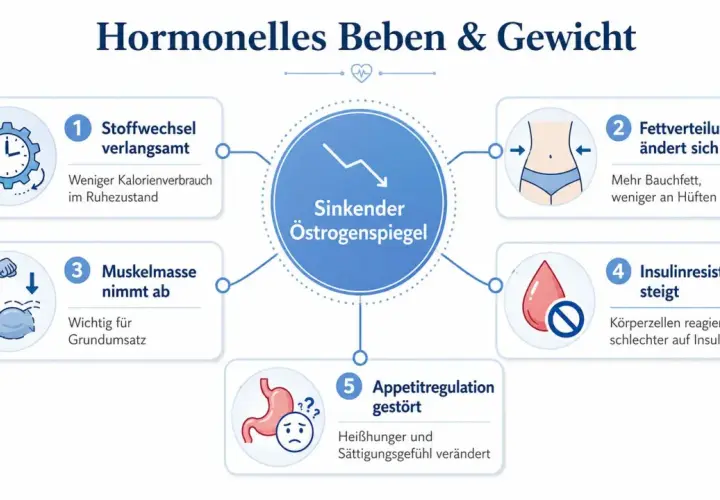 Spadek estrogenu wpływa na metabolizm, rozkład tłuszczu, masę mięśniową, insulinoporność i apetyt, co może być powodem, dlaczego nie mogę przytyć.