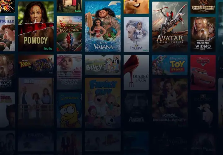 Ekran Hulu z filmami i serialami, jak "Ratatuj", "Vaiana" i "Avatar". Dowiedz się, jak wykupić Disney Plus, by oglądać te tytuły.