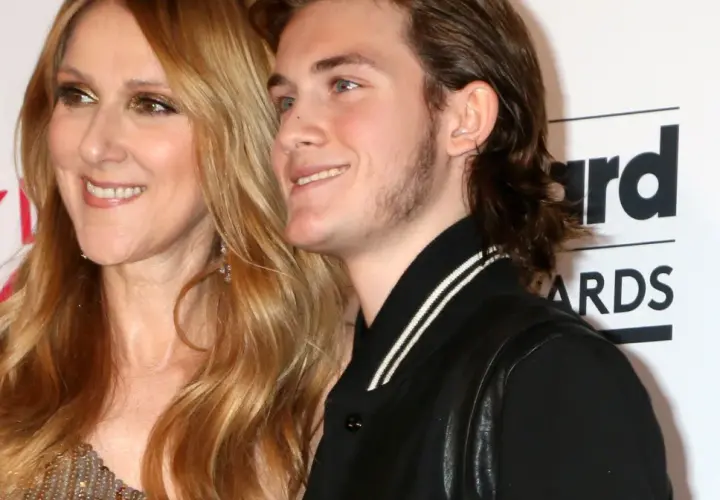 Celine Dion z synem René-Charlesem na gali Billboard Music Awards.