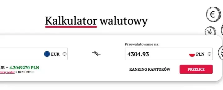 Ile złotych to 80 euro, dolarów lub funtów? Sprawdź przelicznik