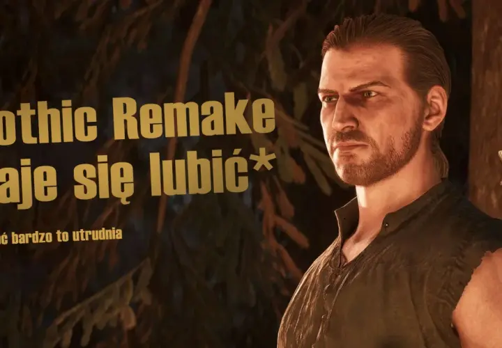 Gothic Remake daje się lubić, choć bardzo to utrudnia. Postać z gry w mrocznym lesie.