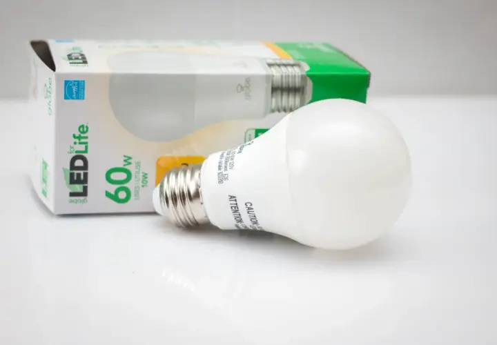 Żarówka LED Globe Electric z kartonikiem. Długotrwałe oświetlenie z gwarancją na żarówki led.
