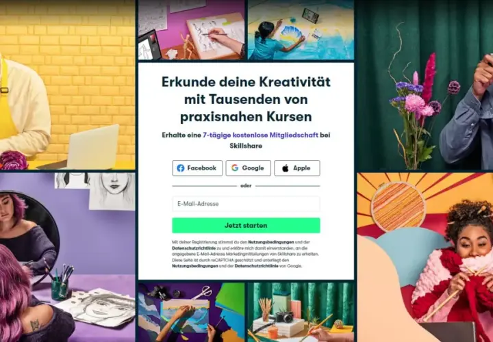 Menschen lernen kreativ zu designen: Kochen, Zeichnen, Fotografieren, Stricken. Entdecke tausende Kurse auf Skillshare.