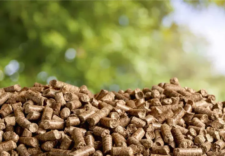 Góra pelletu drzewnego, idealna na zimę. Szukasz najtańszy pellet z dostawą? Oto rozwiązanie!