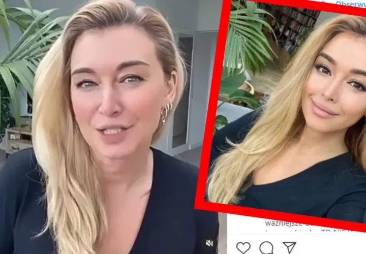 Martyna Wojciechowska w stylizacji, która mogłaby trafić na okładkę Playboya, uśmiecha się do obiektywu.