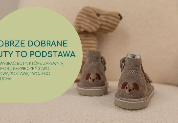 Jak dobrać buty dla dziecka? Te urocze buciki z pieskiem zapewnią komfort i zdrową postawę malucha.