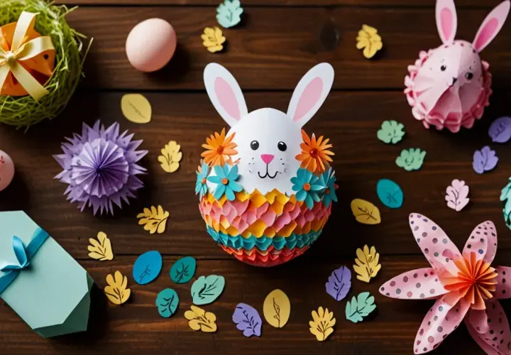 Ozdoby wielkanocne z papieru kolorowego: DIY krok po kroku na święta