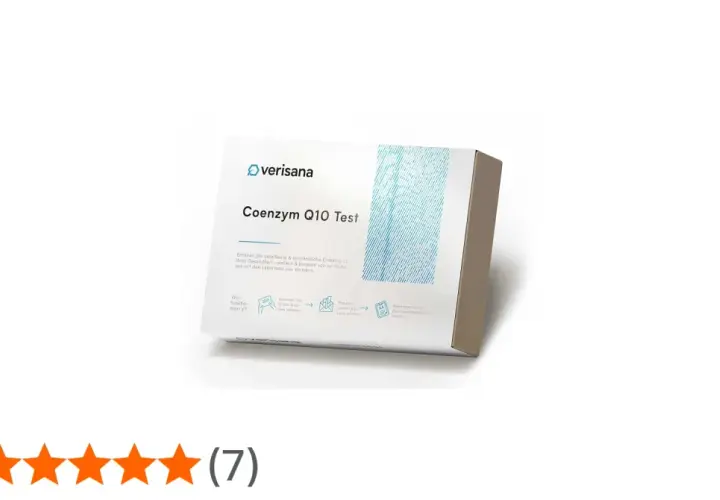 Verisana Coenzym Q10 Test-Kit für Ihren Blutwert. Einfach zu Hause anwenden und Ergebnisse erhalten.
