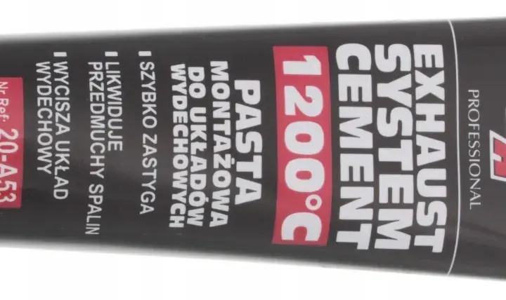 Pasta montażowa do tłumików, 150g. Uszczelnia i wycisza układ wydechowy, odporna na 1200°C.