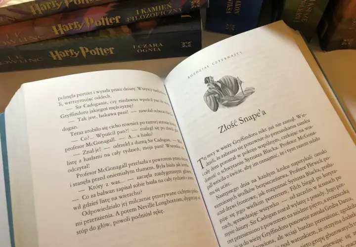 Młody Severus Snape na ilustracji w książce "Harry Potter".