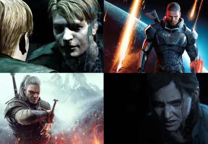 Gry fabularne pc: James Sunderland, Shepard, Geralt i Ellie w epickich przygodach.