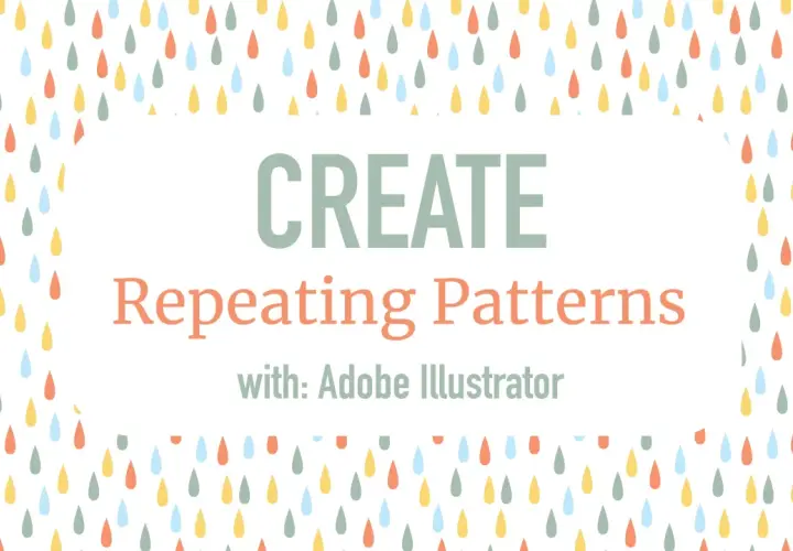 Apprenez comment créer un motif sur Illustrator avec des gouttes colorées.