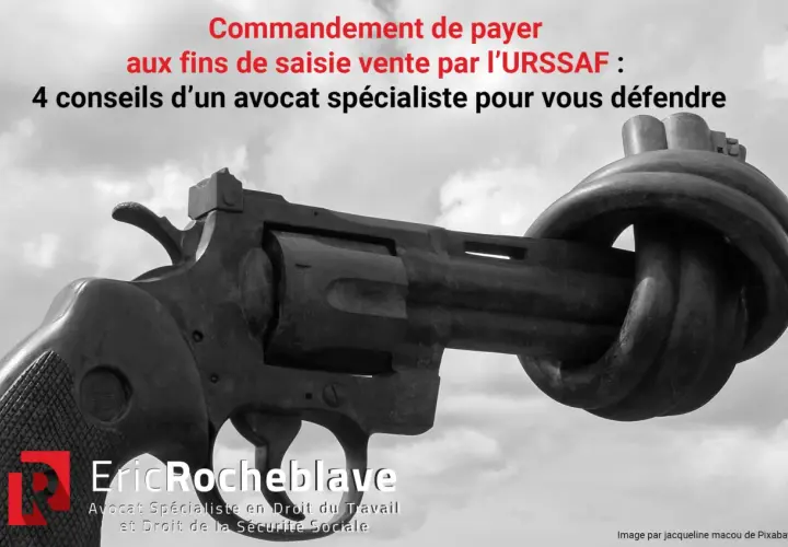 Un revolver noué symbolise un commandement de payer aux fins de saisie vente. 4 conseils d'un avocat pour vous défendre.