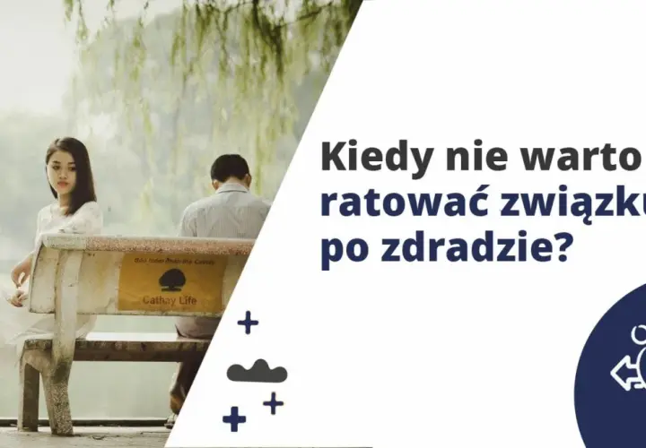 Smutna kobieta siedzi na ławce, odwrócona plecami do mężczyzny. Czy to znak, że zostałem zdradzony przez żonę i nie ma już ratunku?