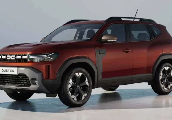 Nowy Dacia Duster w kolorze miedzianego brązu, prezentujący swoje nowe dacia duster kolory lakieru.