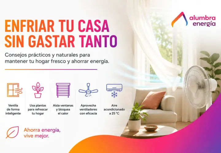 Consejos para mejorar la calidad del aire en casa: ventila, usa plantas, aísla ventanas, aprovecha ventiladores y usa aire acondicionado a 25°C.
