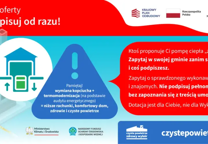 Program Czyste Powietrze 2026: wymiana kopciucha, termomodernizacja dla niższych rachunków i zdrowia. Sprawdź oferty, nie podpisuj od razu!
