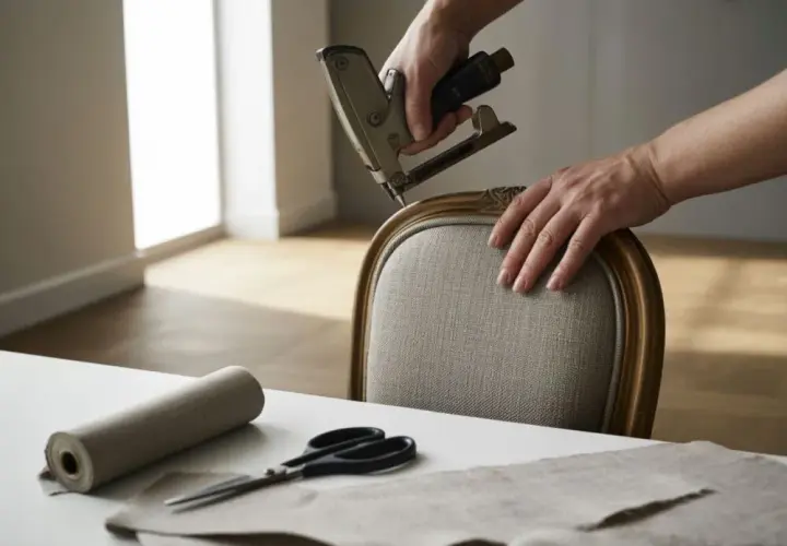 Jak wymienić tapicerkę oparcia krzesła? Przewodnik DIY