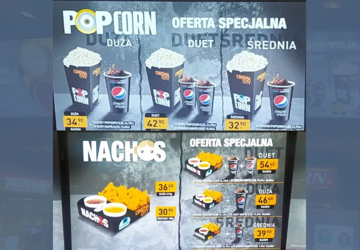 Ile kosztują nachosy w kinie Cinema City? Zaskakujące ceny!