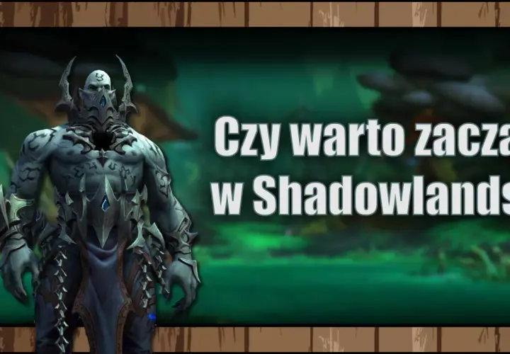 Postać z gry wowa, w zbroi z Shadowlands. Czy warto zacząć grać w tę grę?