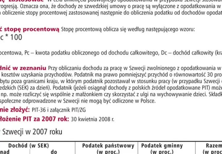 Czy dochody ze Szwecji trzeba rozliczyć w Polsce? Sprawdź, co musisz wiedzieć