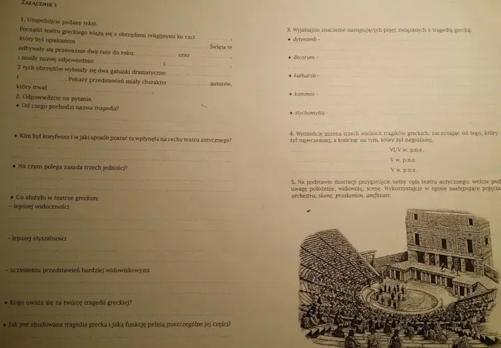 Sofokles zmienił teatr antyczny dodając trzeciego aktora do tragedii greckiej