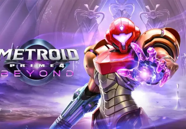 Samus Aran w skafandrze bojowym, gotowa do walki w świecie Metroid Prime 4: Beyond.