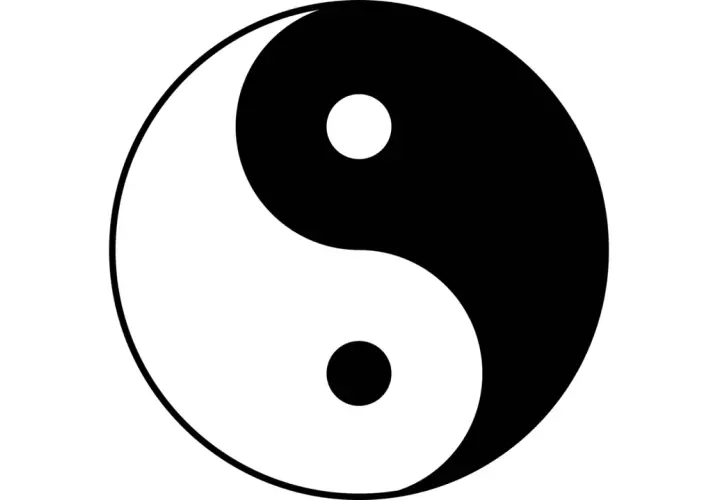 Il simbolo Yin Tao, con le sue curve armoniose, rappresenta l'equilibrio tra opposti, un concetto fondamentale nella filosofia taoista.
