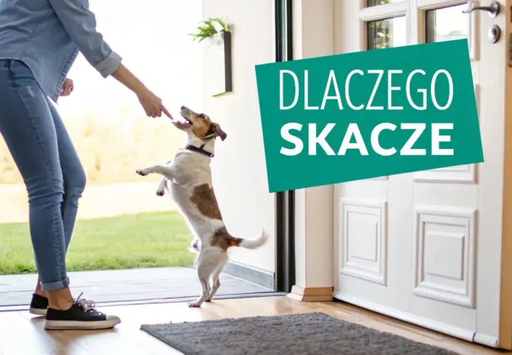 Chcesz wiedzieć, jak oduczyć psa skakania? Ten energiczny piesek czeka na smakołyk, ale jego właścicielka pracuje nad tym, by przestał skakać.