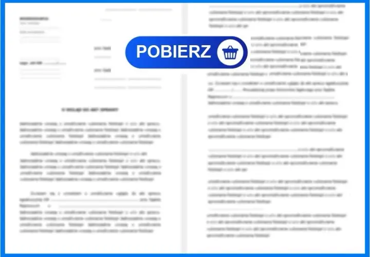 Wzór podania o staż w urzędzie miasta