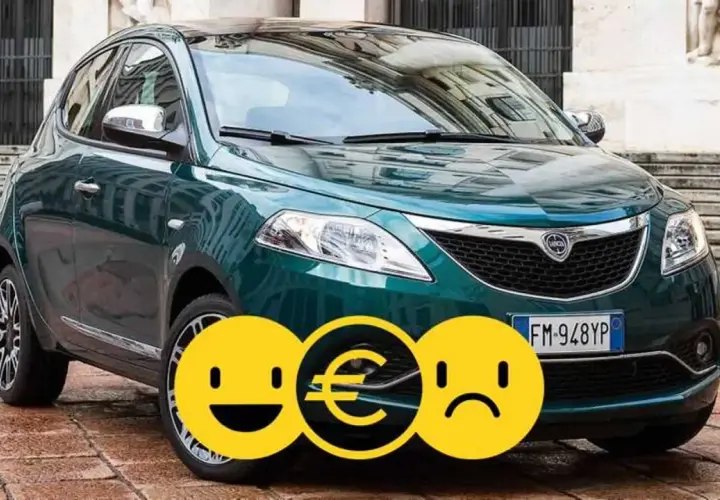 Lancia Ypsilon a metano: un'auto che fa sorridere per i costi, ma forse meno per il design.
