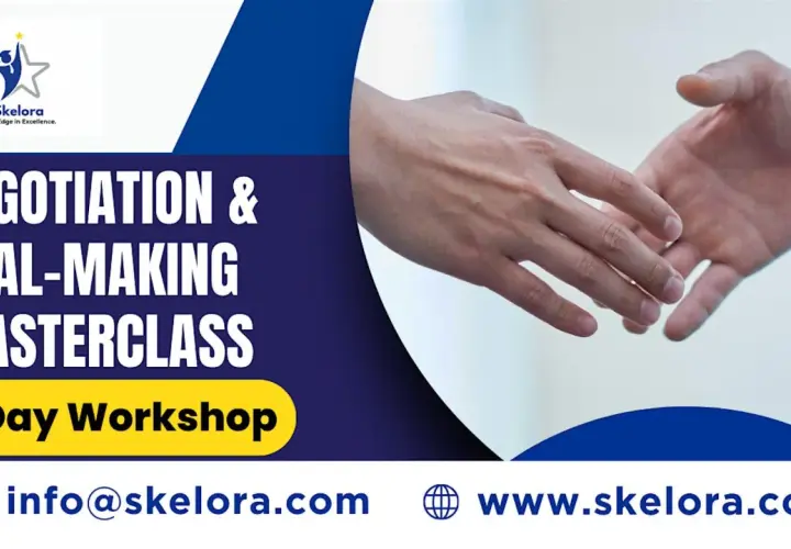 Masterclass on negotiation & deal-making, honing advanced negotiation skills. 1-day workshop by Skelora.