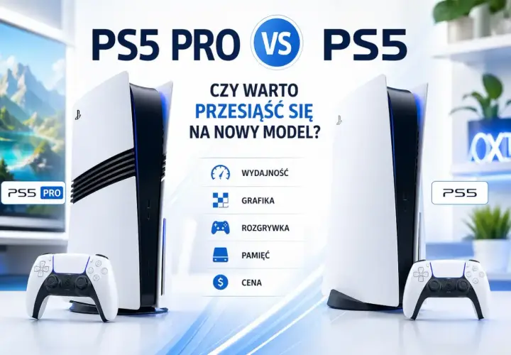 Porównanie PS5 Pro vs PS5: czy warto przesiąść się na nowy model? Analiza wydajności, grafiki, rozgrywki, pamięci i ceny.