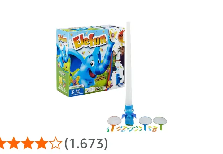 Das Elefun Spiel mit dem fröhlichen Elefanten und seinen Schmetterlingen lädt zum Fangen ein. Kinder ab 3 Jahren haben Spaß!