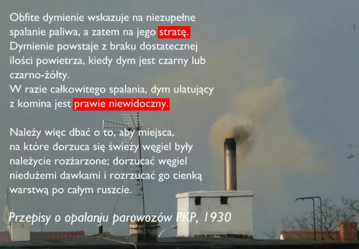 Gęsty dym z komina, wskazujący na niepełne spalanie, może być szkodliwy. Wskazówki dotyczące palenia węglem.