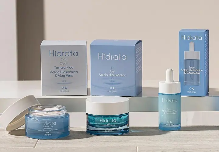 La mejor crema facial Mercadona: gama Hidrata de Deliplus con ácido hialurónico y aloe vera. ¡Piel radiante!