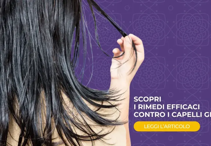 Capelli lunghi e scuri, che sembrano un po' grassi, di una bambina di 10 anni. Scopri rimedi efficaci contro i capelli grassi.