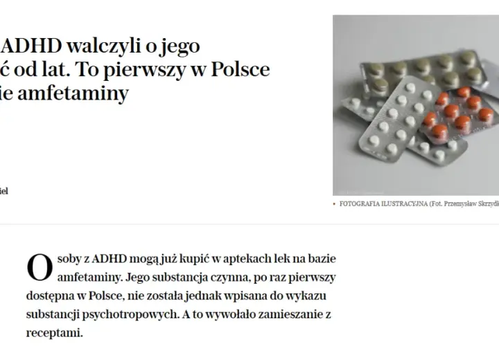 Leki na ADHD z amfetaminą w Polsce: Działanie, skutki, dostępność