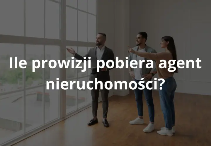 Agent nieruchomości pokazuje parze mieszkanie, dyskutując o maksymalnej prowizji pośrednika nieruchomości.